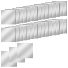 30 PCS Self-Adhesive Acrylic Mini Mirror Tiles, 3 Inch Square, High-Definition Tiny Mirrors for Crafts