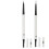 Lápiz de cejas 2 en 1, giratorio automático, triangular, resistente al agua, 03 Negro 1