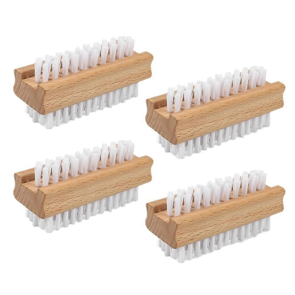 Nail Brush Set - 4pcs Two-Side Nail Cleaning Brushes