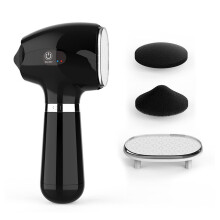 Removedor eléctrico para pies con lámina de vidrio nano, cabezal de molienda de doble cara, removedor inteligente de callos, color negro.