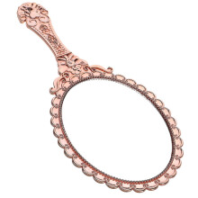 Ensemble de 2 miroirs de poche vintage Ă motif floral, 25 x 11,5 x 0,2 cm, miroirs de maquillage de voyage compacts pour femmes