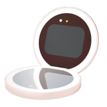 Test de crème solaire avec miroir compact et mini miroir intelligent portable avec caméra UV