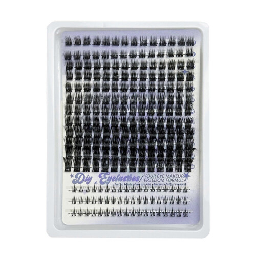 206DIY Individual Cluster False Eyelashes Thick Volume Natural Look Segmented