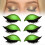 Green Adjustable Eyelash Stickers & Eyeshadow Combo, Reusable False Lashes for Beginners 1