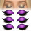 Purple Adjustable Quick Eye Makeup Combo Reusable False Eyelashes for Beginners 1