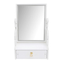 1PC Desktop Vanity Mirror with Drawer, Rotatable Makeup Mirror for Women