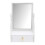 1PC Desktop Vanity Mirror with Drawer, Rotatable Makeup Mirror for Women 1