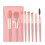8pcs Mini Portable Makeup Brushes Set, Synthetic Wood Handle for Concealer Eyeshadow Highlight 1