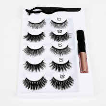 5 Pairs Waterproof Magnetic Eyeliner & Lashes Set with Tweezer