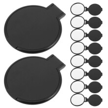 20er-Packung kompakte, faltbare Kosmetikspiegel, tragbarer, handlicher schwarzer Taschenspiegel für Handtasche und Reisen