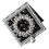 1PC Small Square Metal Mirror Pearl Pendant Double-Sided Makeup Mirror 1