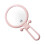 10X Handheld Magnifier, Double Sided Folding Makeup Mirror, Portable Adjustable Handle (Pink) 1