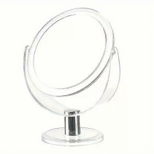 Miroir de maquillage double face rotatif Ă 360, sans pile, facile Ă utiliser