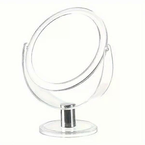 Miroir de maquillage double face rotatif à 360, sans pile, facile à utiliser