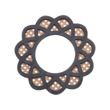 Black Woven Rattan Round Hanging Mirror, Bohemian Wall Decor for Bathroom Living Room