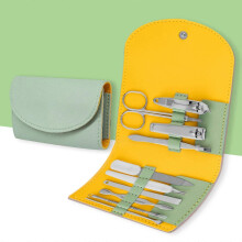 Set per manicure composto da 10 pezzi: tagliaunghie in acciaio inossidabile, kit portatile per pedicure con taglia cuticole.