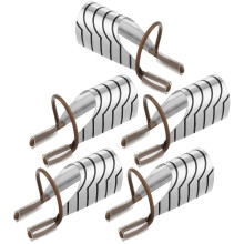 Set di 5 protezioni per unghie in alluminio argentato riutilizzabili per manicure