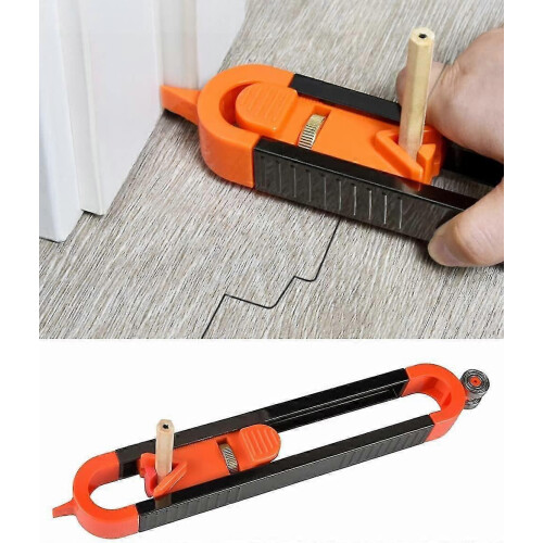Precision Contour Scribing Tool with Pencil Lock, Woodworking Edge Measurement Replicator, 1 Piece