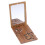 Foldable Portable Makeup Mirror Black Gold Wood Carved Plum Pattern 1