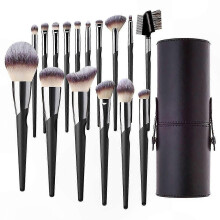 Ensemble de 16 pinceaux de maquillage professionnels pour fond de teint, poudre et contouring