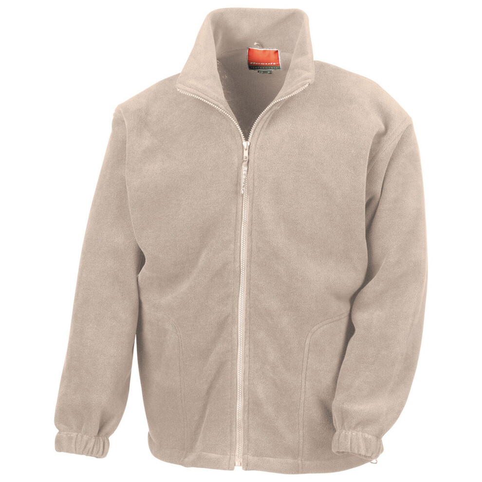 Result (L, Natural) Mens Polartherm Fleece Jacket Multicoloured