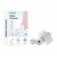 HOUKEA HK-B05-0044-01 Separador de dedos ajustable, corrector de juanetes, soporte cómodo para los pies