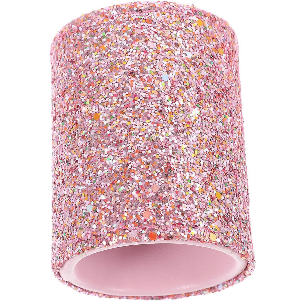 Pink 9x7.2x7.2cm Dustproof Makeup Brush Storage Container