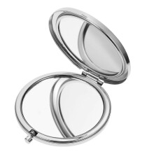 Chic Portable Double Sided Foldable Metal Mirror for Women, Assorted Colors, 7.5x1cm, 1 Pack