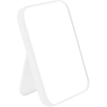 Miroir de maquillage de bureau pliable, design vert simple pour femmes, idéal pour la coiffeuse et les voyages