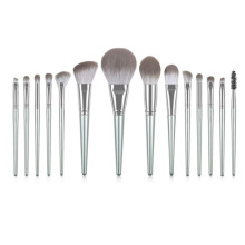 14pcs Handcrafted Soft Bristle Makeup Brush Set with Firm Handle for Beginners