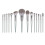 14pcs Handcrafted Soft Bristle Makeup Brush Set with Firm Handle for Beginners 1