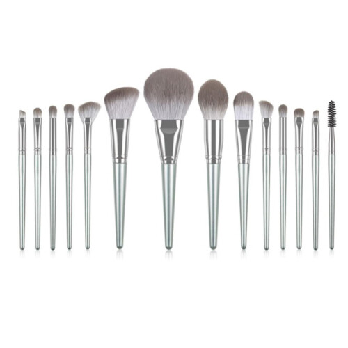14pcs Handcrafted Soft Bristle Makeup Brush Set with Firm Handle for Beginners