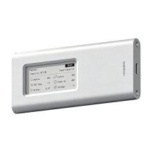 HAGIBIS M.2 NVMe SSD Enclosure with E-Ink Display 10Gbps Ink Screen Aluminum External SSD Case for 2230/2242/2260/2280 SSDs