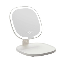 Miroir de maquillage LED (voir photo), grossissement 1X/3X, miroir de courtoisie de voyage pliable et portable
