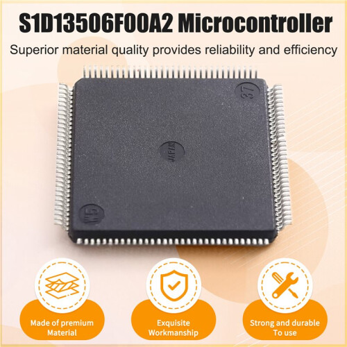 1 PC S1D13506F00A2 Display Controller IC, S1D13506 QFP-128 LCD Driver Chip for Industrial & Embedded Systems 1