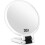 White 30x Magnifying Travel Hand Mirror with Handle - Double Sided 1x/30x 1