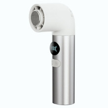 Ventilador de Mano de Ultra Alta Velocidad con Diseño de Tubo Curvado en Frío, 100 Velocidades con Pantalla Digital, Recargable, Silencioso.
