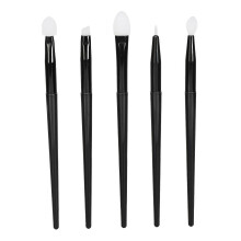 Kit de 5 pinceaux en silicone pour maquillage des yeux, sourcils, lèvres et eye-liner – Applicateur portable et réutilisable