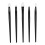 5-Piece Silicone Brush Set for Eyeshadow, Eyebrows, Lip & Eyeliner – Portable Reusable Makeup Applicator 1