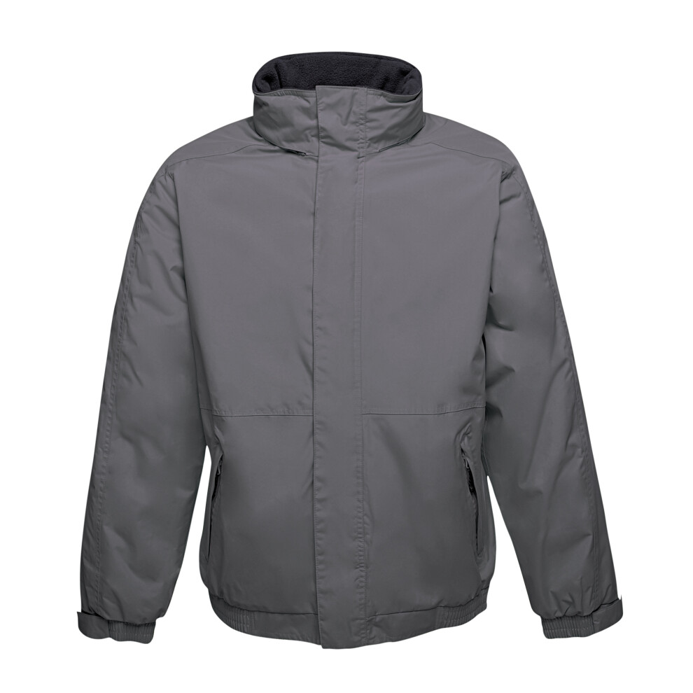 Regatta (M, Seal Grey/Black) Mens Dover Waterproof Windproof Jacket Black