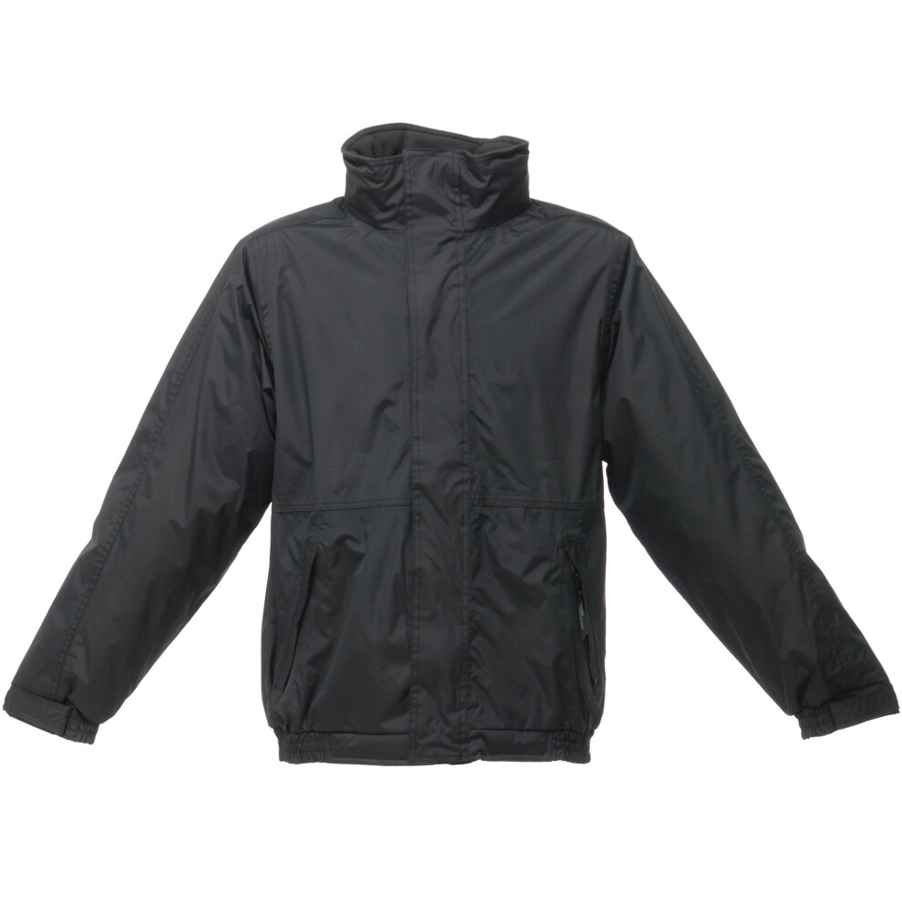 Regatta (M, /Ash) Mens Dover Waterproof Windproof Jacket Black