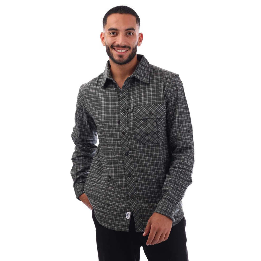 Trespass (Xs, Green) Mens Snyper Checked Shirt