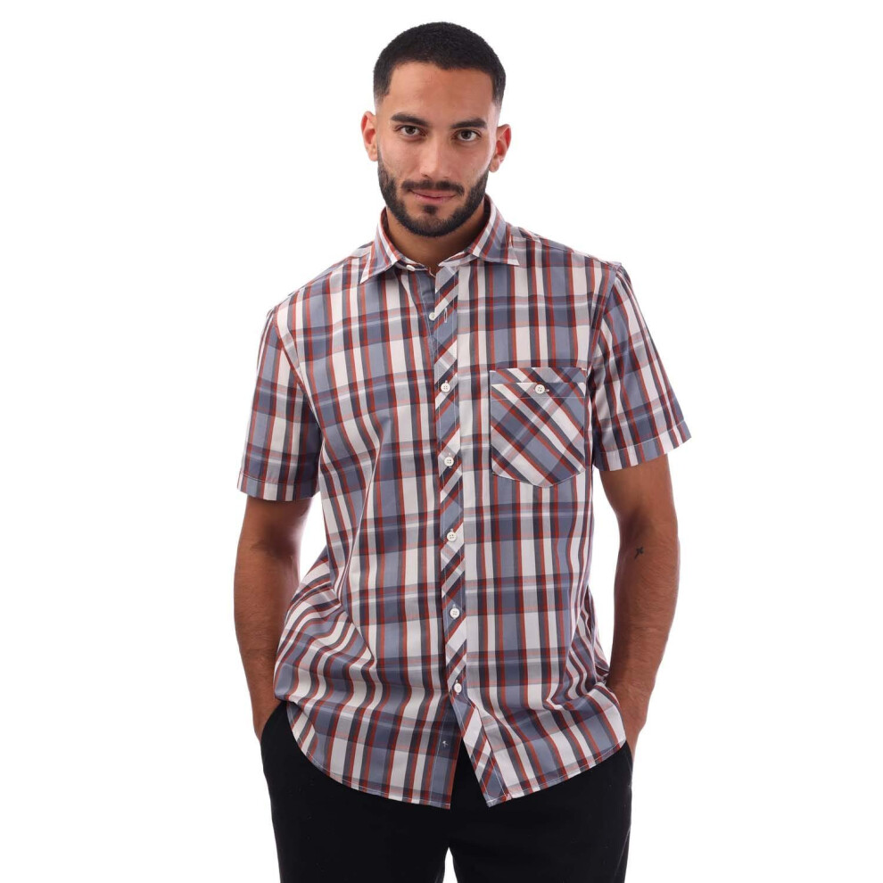 Trespass (Xxs, Orange) Mens Kenora Checked Shirt