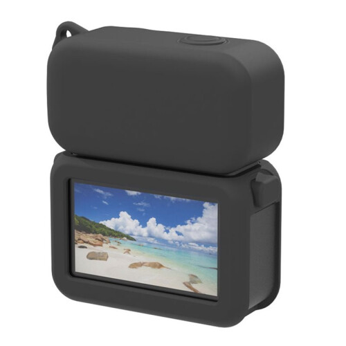 Silicone Case for  Osmo  with Lens Cap Dirt-Proof Protective Case for  Osmo  Action Camera Red 1