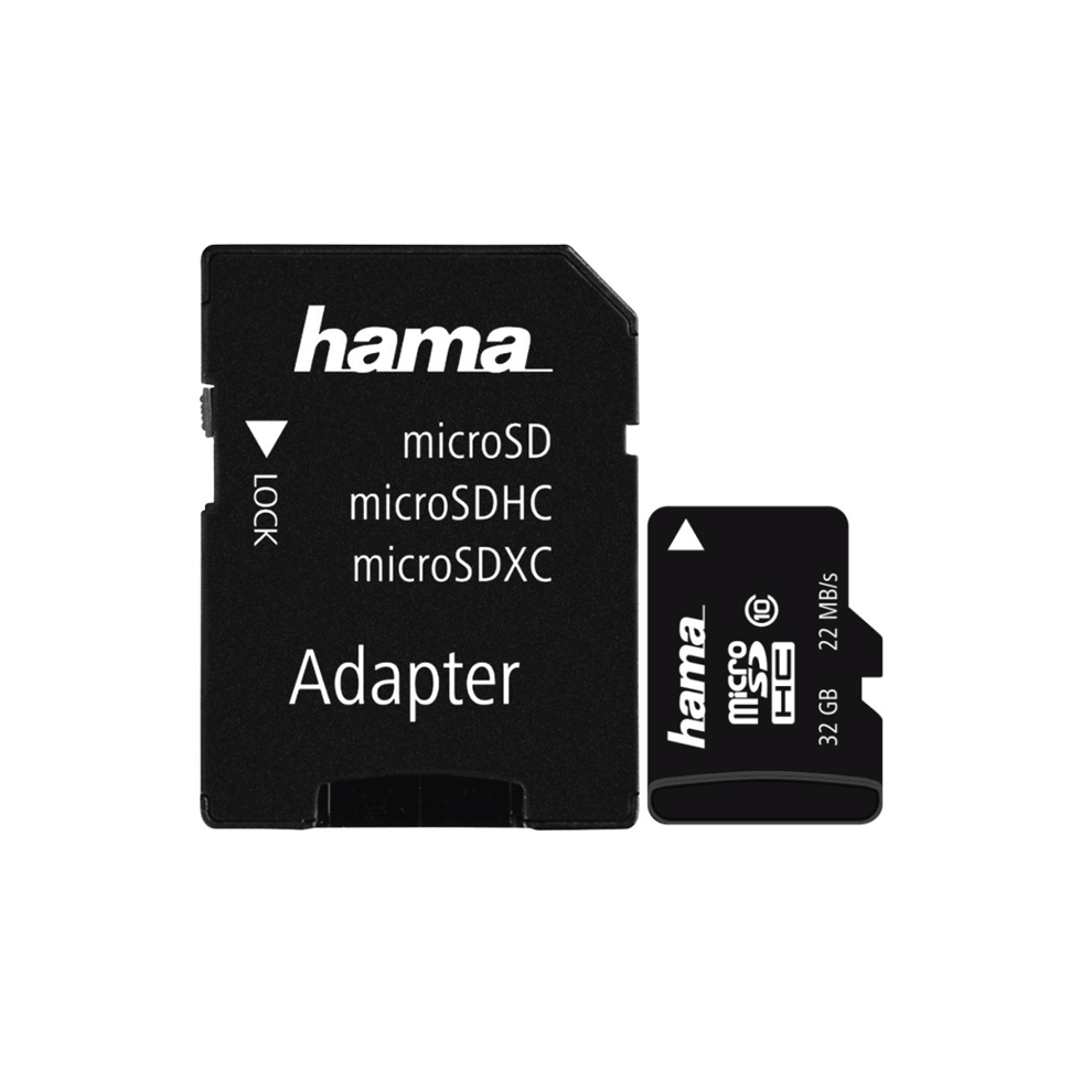 Hama 32Gb Microsdhc Memory Card With Sd Adapter