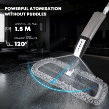 Spray Mops for Cleaning Floors DARIS Microfibre Flat Mop with Sprayer