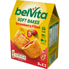 Belvita Breakfast Biscuits Soft Bakes Filled With Strawberry Delicious