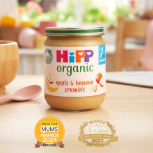 HiPP Organic Apple Banana Crumble Baby Food Jar 7 Months 160g Pack of