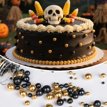 Twisweet Edible Pearl Sprinkles 130g Gold and Black Sprinkle for Cake
