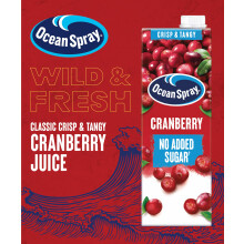 Ocean Spray Classic Cranberry Juice Drink 1L No Added Sugar Natural